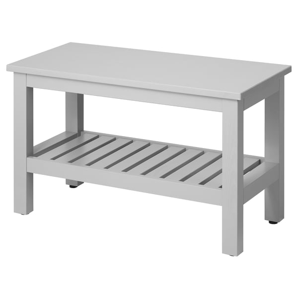 HEMNES bench, grey, 83 cm