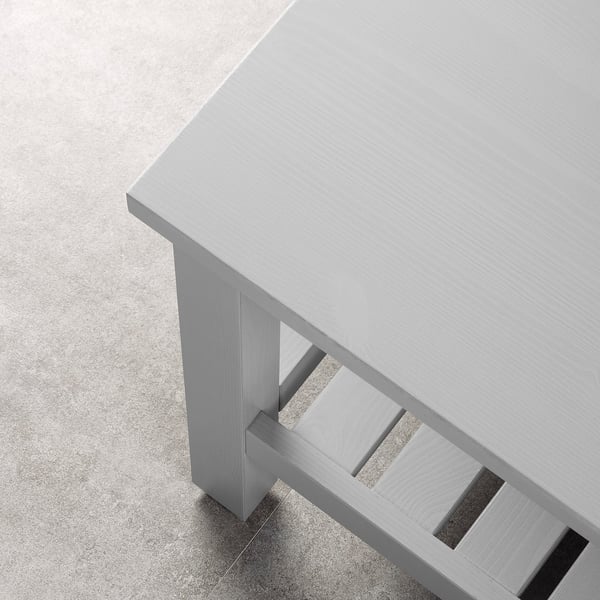 HEMNES bench, grey, 83 cm
