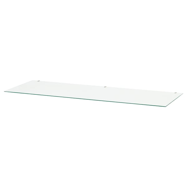 HEMNES glass top, transparent, 108x50 cm