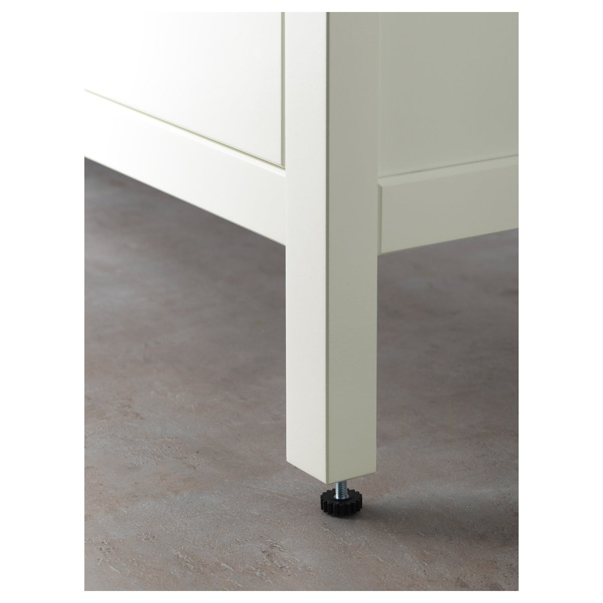 HEMNES / RUTSJÖN wash-stnd w drawers/wash-basin, white, 62x49x95 cm