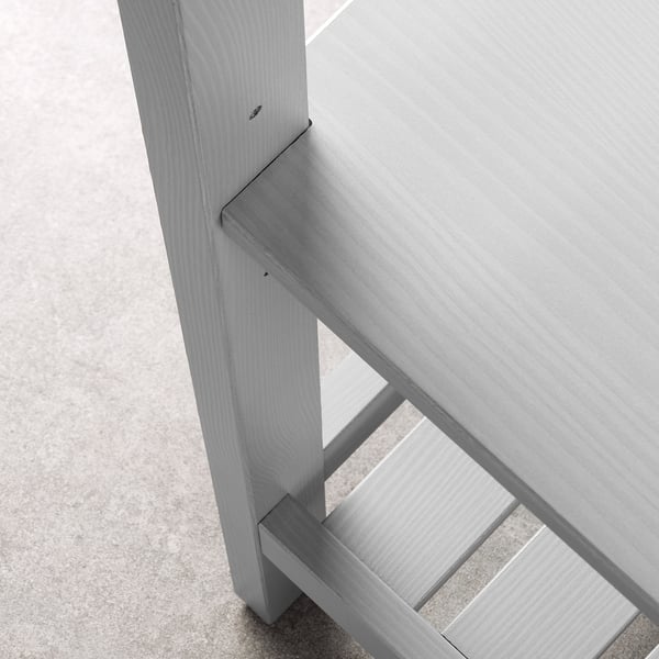 HEMNES shelving unit, grey, 42x172 cm