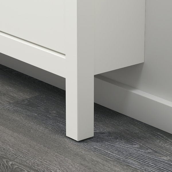 Ikea HEMNES - Shoe cabinet with 4 compartments, white, 107x22x101 cm