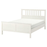HEMNES bed frame, white stain, 140x200 cm