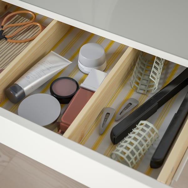 HEMNES dressing table with mirror, white, 100x50 cm