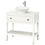 HEMNES / VÄSTERSJÖN open wash-stand w drawer/wash-basin, 82x90x48 cm