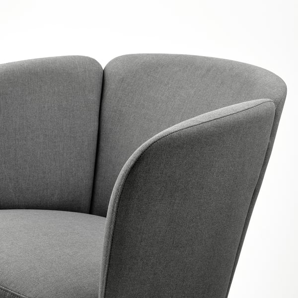 HERRÅKRA armchair, Vissle grey, 71x73x66 cm