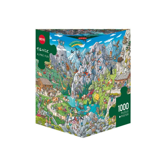 Toys 1000 Piece Puzzle - Triangular: Alpine Fun, Tanck