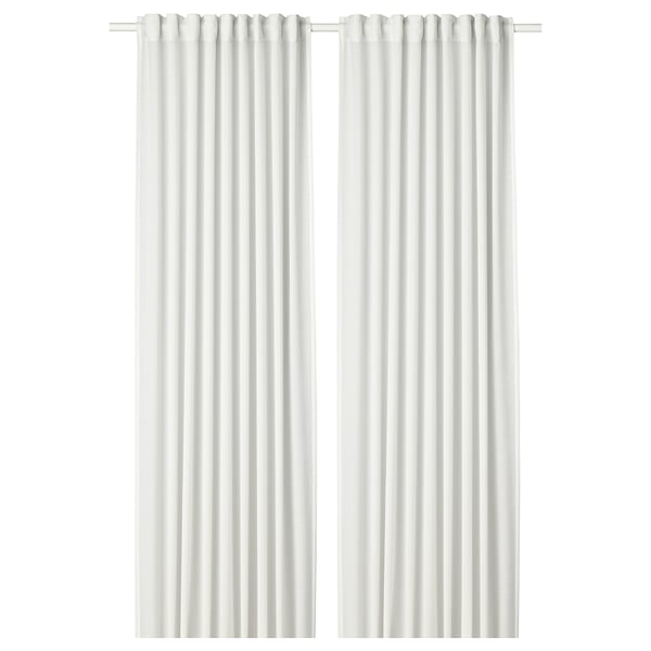 HILJA Curtains, 1 pair - white 145x300 cm , 145x300 cm