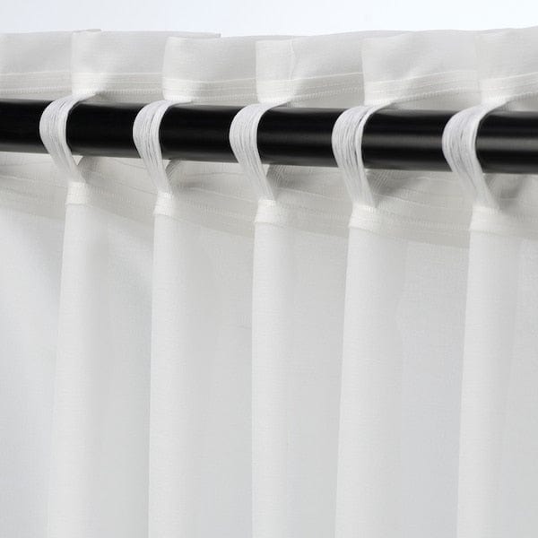 Ikea HILJA Curtains, 1 pair - white 145x300 cm , 145x300 cm