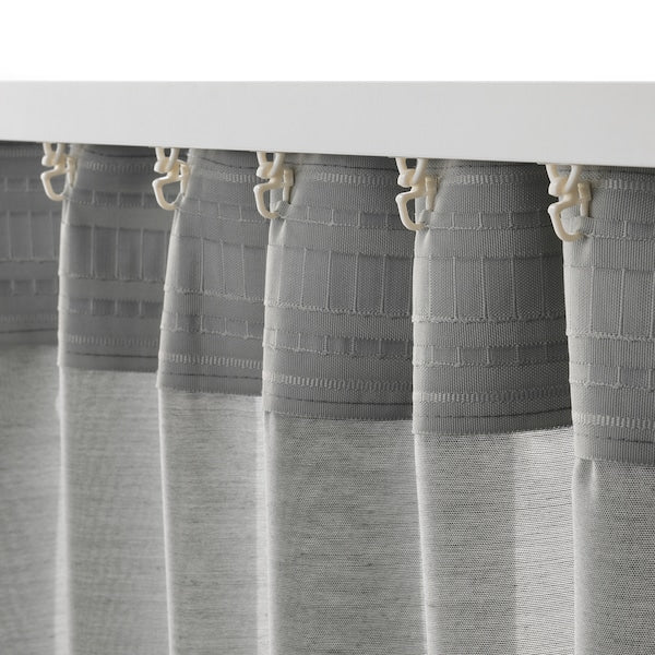 HILJA Curtains, 1 pair - gray 145x300 cm , 145x300 cm