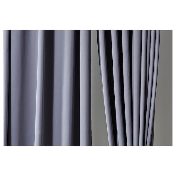 HILLEBORG Blackout curtains, 1 pair - gray 145x300 cm , 145x300 cm