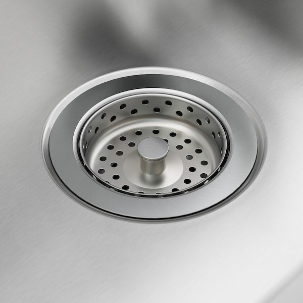 HILLESJÖN - Built-in sink, 1 bowl, stainless steel, 56x46 cm