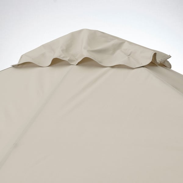 HIMMELSÖ gazebo, dark grey/grey-beige, 300x300 cm