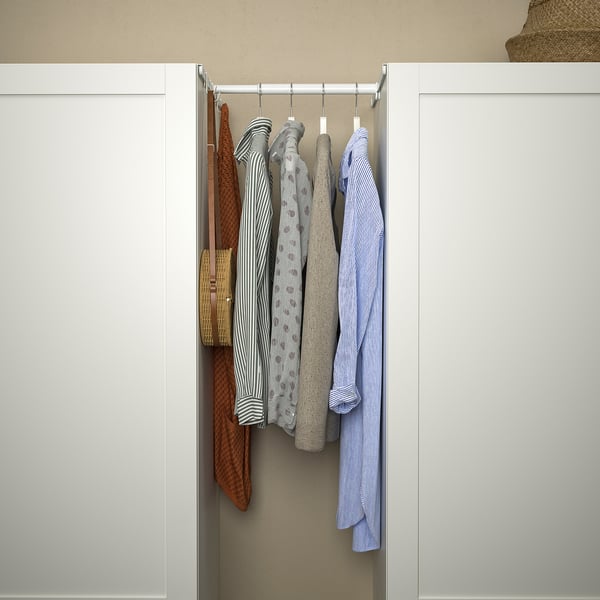 HJÄLPA clt rail+2 susp r+3 hks+2p fitt mnt, adjustable/white, 30-47x55 cm