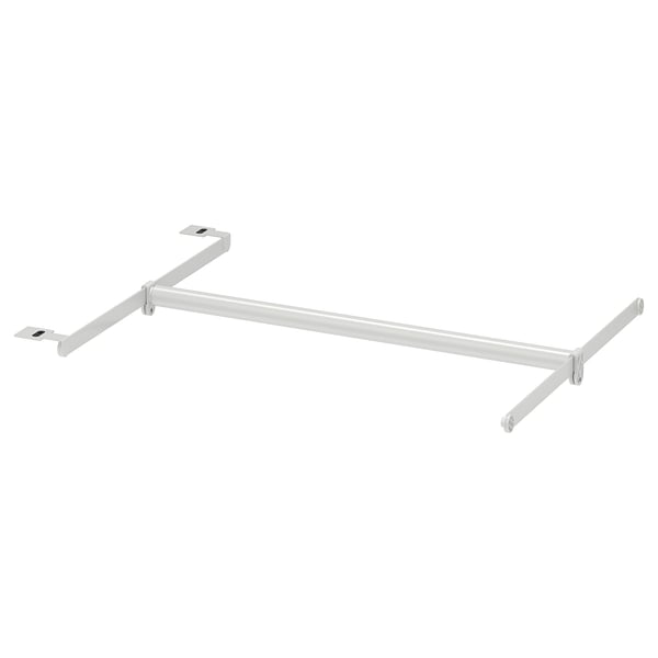 HJÄLPA clth rail+2 susp rail+1pck fitting, adjustable/white, 60-100x55 cm
