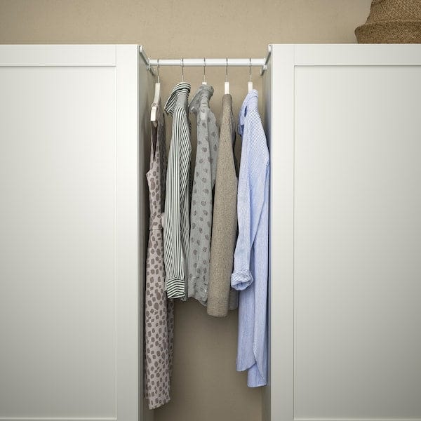 Ikea HJÄLPA - Clth rail+2 susp rail+2 pck fitting, adjustable/white, 30-47x55 cm