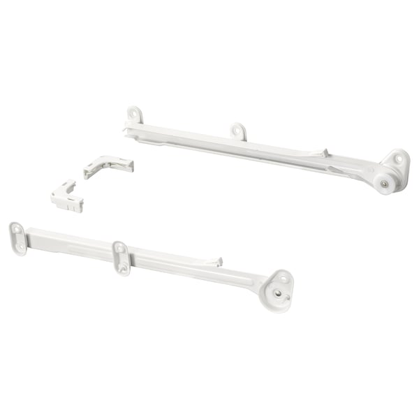 HJÄLPA pull-out rail for baskets, white, 40 cm, 2 pack