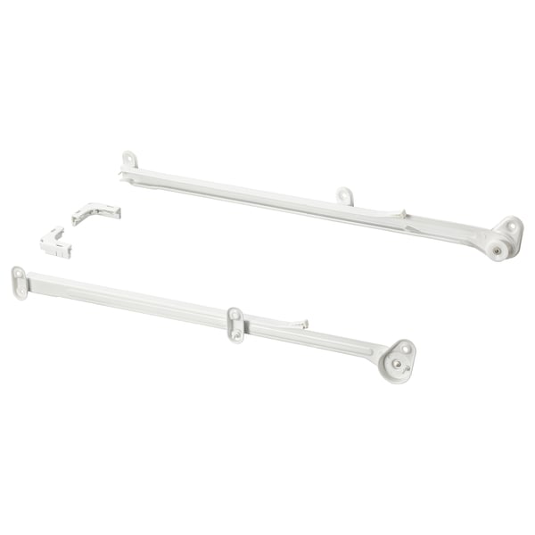 HJÄLPA pull-out rail for baskets, white, 55 cm, 2 pack