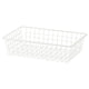 HJÄLPA wire basket, white, 60x40 cm