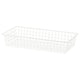 HJÄLPA wire basket, white, 80x40 cm