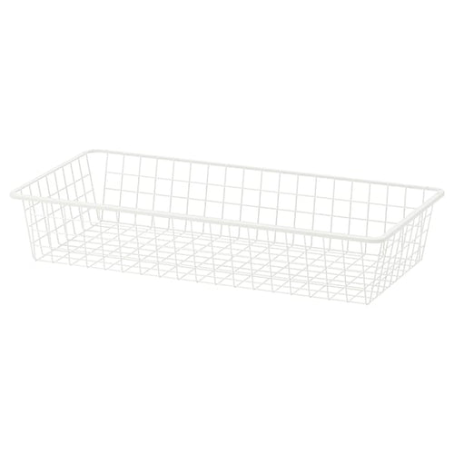 HJÄLPA - Sliding basket, white, 80x40 cm