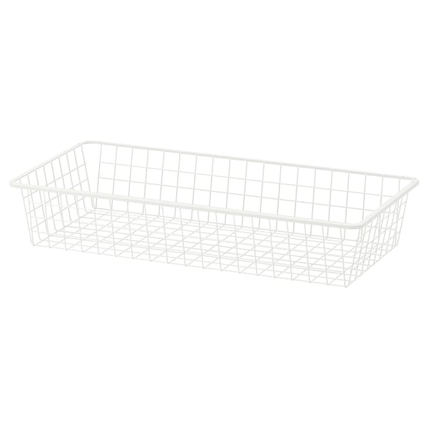 HJÄLPA - Sliding basket, white, 80x40 cm