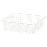 HJÄLPA wire basket, white, 60x55 cm