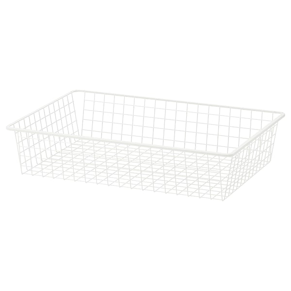 HJÄLPA - Sliding basket, white, 80x55 cm