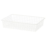 HJÄLPA wire basket, white, 80x55 cm