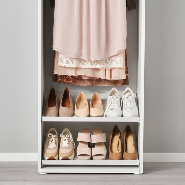 HJÄLPA shoe shelf, white, 60x40 cm