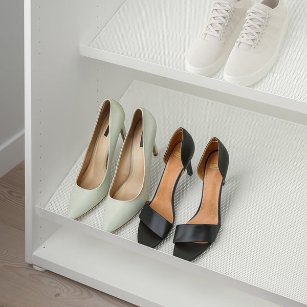 HJÄLPA - HJÄLPA Shoe shelf, white, 80x40 cm