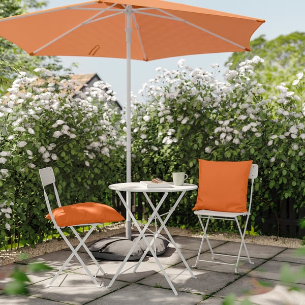HJÄRTERÖ cushion cover, bright orange outdoor/indoor, 50x50 cm