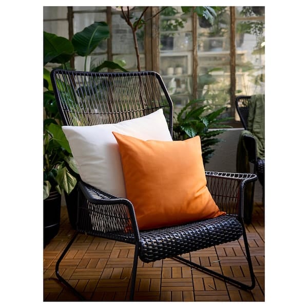 Ikea HJÄRTERÖ - Pillow cover, off-white outdoor/indoor,65x65 cm