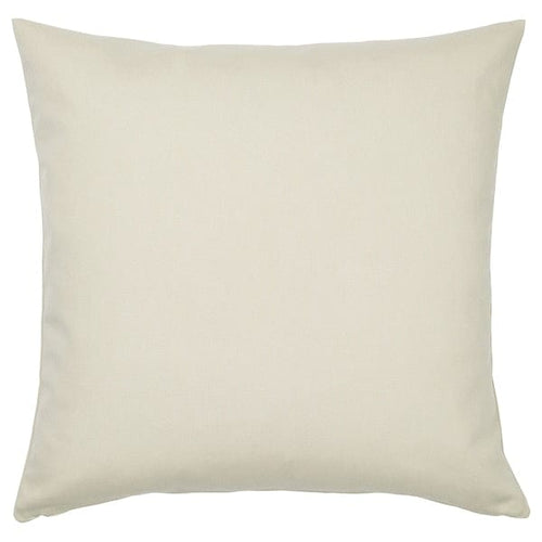 HJÄRTERÖ - Pillow cover, light gray-beige outdoor/indoor,50x50 cm