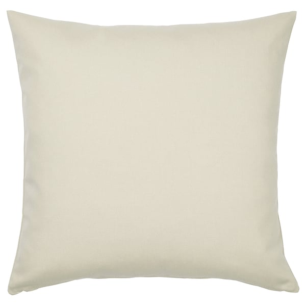 HJÄRTERÖ cushion cover, light grey-beige outdoor/indoor, 50x50 cm