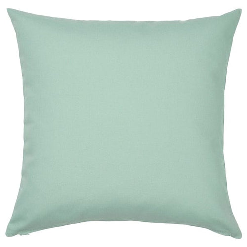 HJÄRTERÖ - Pillow cover, light green outdoor/indoor,50x50 cm