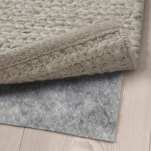 HJORTSVANG rug, handmade/off-white