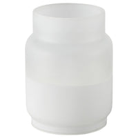 HJULMÖJA LED table decoration, glass/battery-operated white, 76 mm