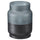 HJULMÖJA LED table decoration, glass/battery-operated greyish-black, 80 mm