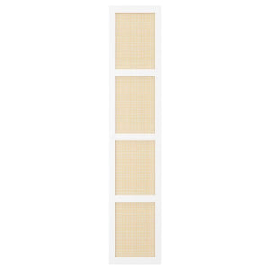 Ikea HÖGADAL - Door, white/woven bamboo, 40x192 cm