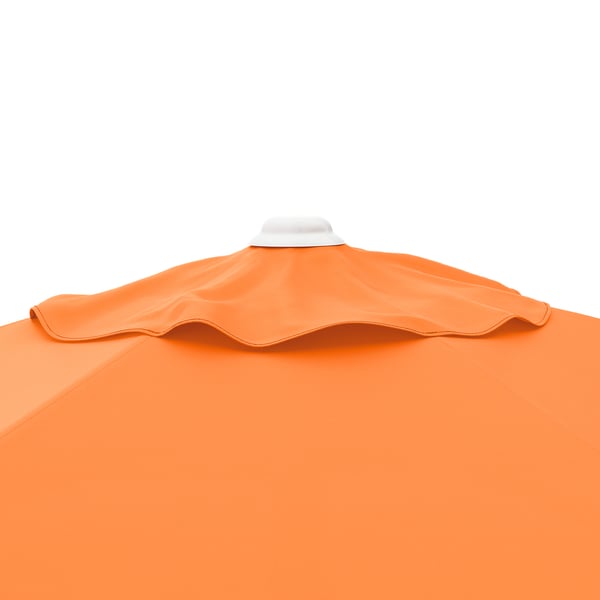 HÖGÖN / IGGÖN - HÖGÖN / IGGÖN Parasol with base, bright orange/dark grey, 270 cm
