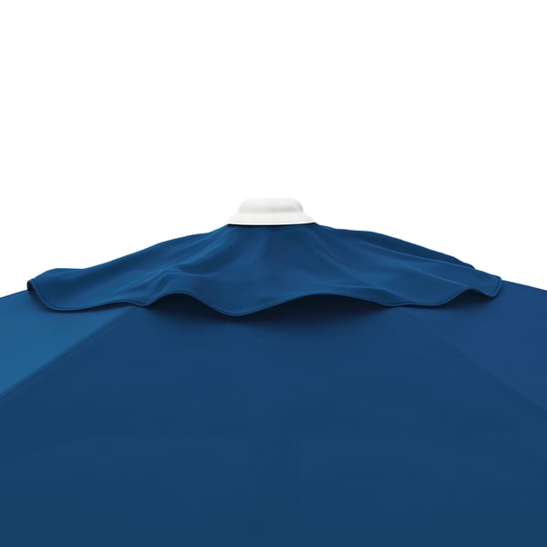 HÖGÖN / IGGÖN - HÖGÖN / IGGÖN Parasol with base, dark blue/dark grey, 270 cm