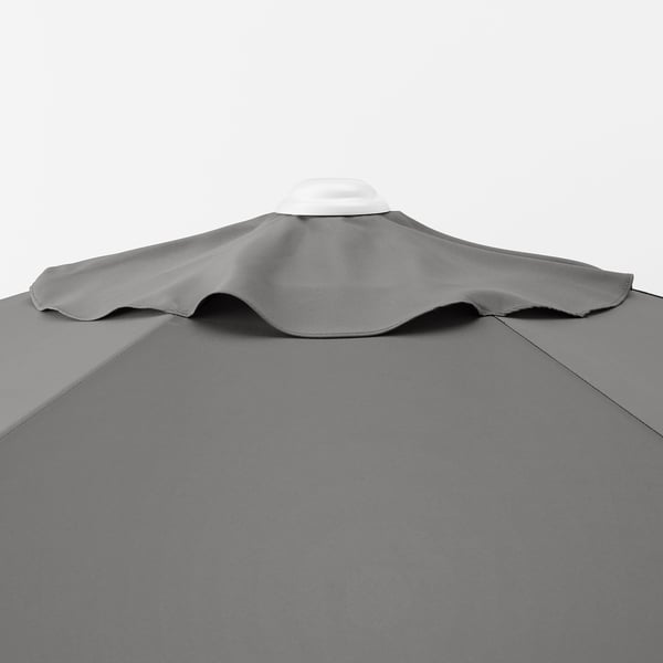 HÖGÖN - HÖGÖN Parasol, hanging, grey, 270 cm