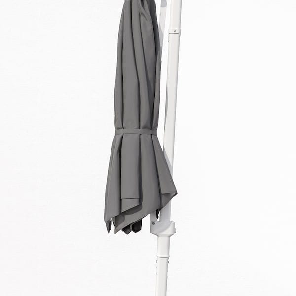 Ikea HÖGÖN - Parasol, hanging, grey, 270 cm