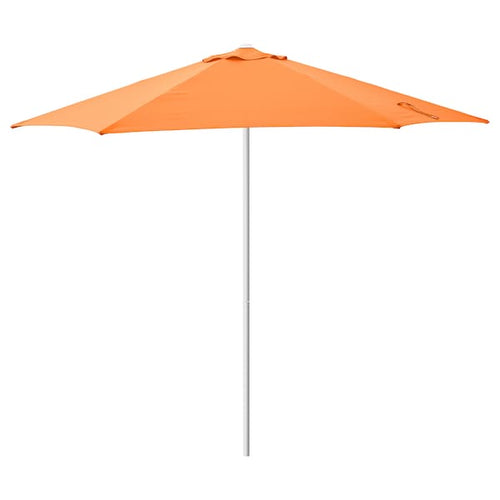 HÖGÖN - Parasol, bright orange, 270 cm