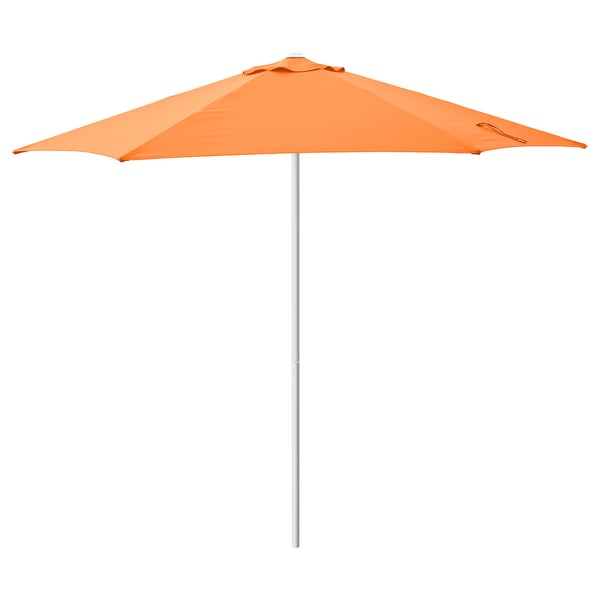 HÖGÖN - HÖGÖN Parasol, bright orange, 270 cm