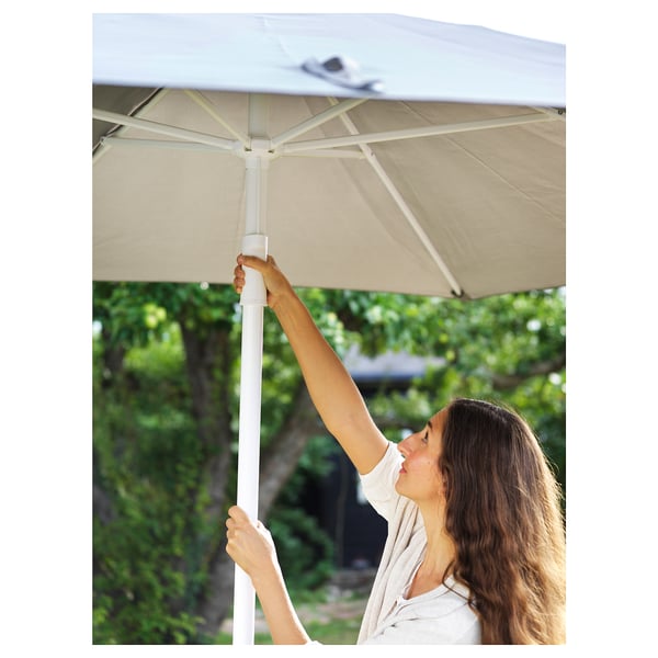 HÖGÖN parasol, grey, 270 cm