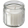 HÖKGÖK scented candle in glass, Vanilla pale beige, 12 hr