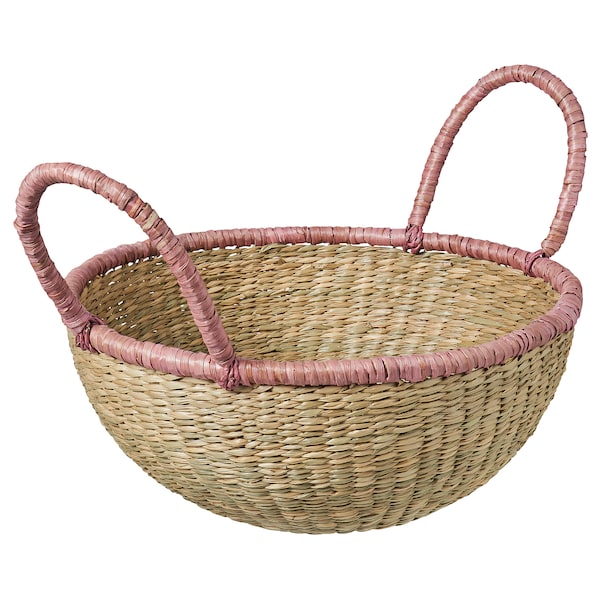 HÖKRUBBA - Basket, sedge, 34 cm