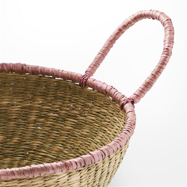 HÖKRUBBA - Basket, sedge, 34 cm